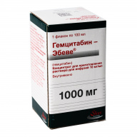 Гемцитабин-Эбеве конц. д/р-ра д/инф. 10мг/мл 100мл фл. Ebewe Pharma