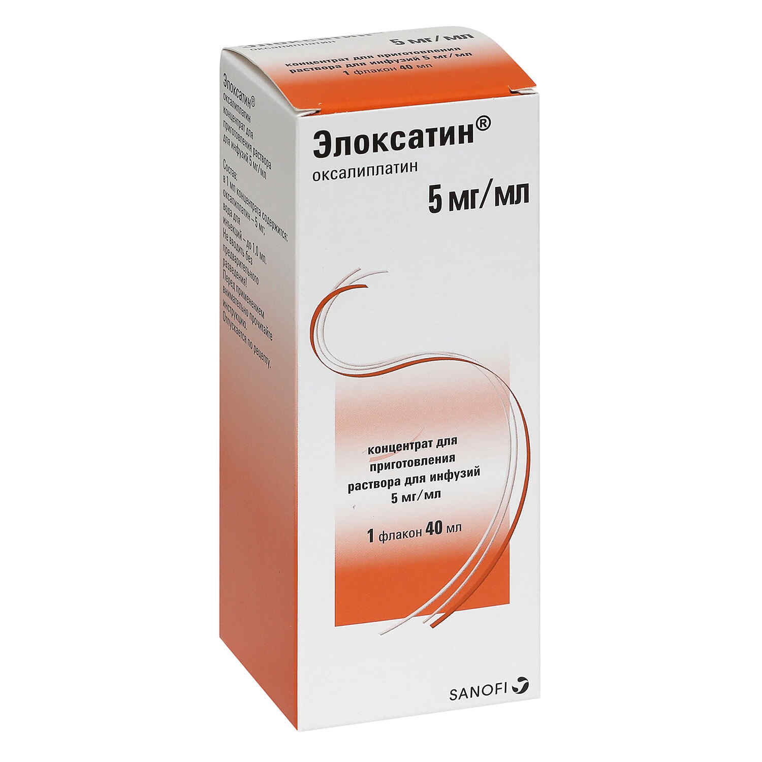 Элоксатин конц. д/р-ра д/инф. 5мг/мл 40мл фл. Санофи-Авентис Восток